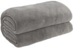 vidaXL Gewichtsdecke mit Bezug Grau 140x200 cm 6 kg Stoff