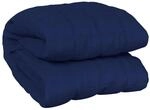 vidaXL Gewichtsdecke Blau 150x200 cm 11 kg Stoff