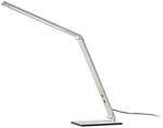Lucande LED Tischlampe Nicano 9621659 Dimmbar Modern in Alu aus Aluminium 1-flammig
