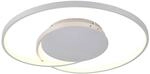 Lucande LED Deckenleuchte Enesa 9956087 Dimmbar mit Leselampe Modern in Alu aus