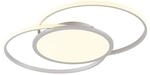 Lucande LED Deckenleuchte Senne 9956105 Dimmbar mit Leselampe Modern in Alu aus