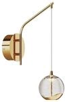 Lucande LED Wandleuchte Wandlampe Innen Hayley 9624364 Modern in Transparent aus Glas