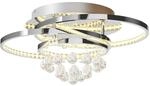 Lucande LED Deckenleuchte Keely 9624929 Dimmbar Modern in Chrom aus Metall 1-flammig