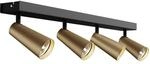 Lucande Strahler Angelina 9624857 Skandinavisch in Schwarz aus Metall 4-flammig GU10