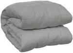 vidaXL Gewichtsdecke Grau 220x260 cm 11 kg Stoff Modell 1