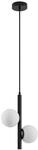 Lucande Pendelleuchte Emarin 9627662 Modern in Schwarz aus Metall 2-flammig G9