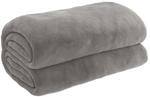 vidaXL Gewichtsdecke mit Bezug Grau 200x220 cm 9 kg Stoff