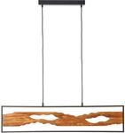 Brilliant LED-Pendelleuchte Chaumont 100 cm Schwarz und Holz
