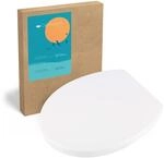 Calmwaters WC-Sitz Modern Soft Wei&szlig; Absenkautomatik &Uuml;berlappend Abnehmbar...