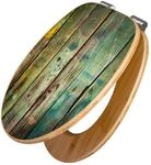 Banjado Design WC Sitz Bambus Holz Toilettendeckel Mit Absenkautomatik Klodeckel