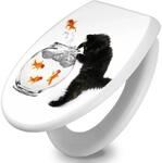 Banjado Toilettendeckel Mit Absenkautomatik WC-Sitz Soft Close Wei&szlig; Hygienischer