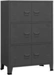 vidaXL Lagerschrank Industrial Anthrazit 75x40x115 cm Metall 339630