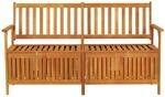 vidaXL Truhenbank 148 cm Massivholz Akazie