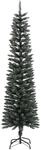 vidaXL K&uuml;nstlicher Weihnachtsbaum mit St&auml;nder Schlank Gr&uuml;n 180 cm PVC 345185
