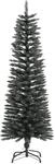 vidaXL K&uuml;nstlicher Weihnachtsbaum mit St&auml;nder Schlank Gr&uuml;n 120 cm PVC 345183