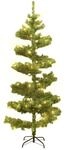 vidaXL Spiral-Weihnachtsbaum mit St&auml;nder und LEDs Gr&uuml;n 150 cm PVC
