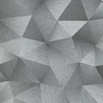 Bricoflor Graue Tapete Geometrisch mit Metallic Effekt Grafische Vliestapete in