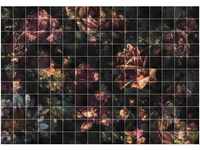 Komar Fototapete Vlies Tiles Flowers 400 x 280 cm