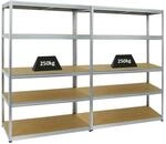 PROREGAL Mega Deal 2x Schwerlastregal Big Elephant M HxBxT 180 x 120 x 60 cm Fachlast