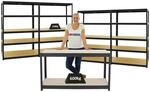 PROREGAL Mega Deal 4x Schwerlastregal Big Elephant M HxBxT 180 x 120 x 60 cm &...