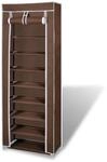 vidaXL Schuhschrank Schuhregal 8 Schicht 57 x29 x162 cm Braun 240492