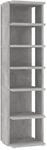 vidaXL Schuhschrank Betongrau 27,5x27x102 cm Holzwerkstoff 808493