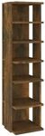 vidaXL Schuhregal R&auml;uchereiche 27,5x27x102 cm Holzwerkstoff 815972