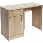 vidaXL Schreibtisch mit Schublade und Schrank Eiche 100x40x73 cm 243057