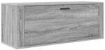vidaXL Wand-Schuhschrank Grau Sonoma 100x35x38 cm Holzwerkstoff 821026