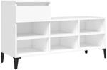 vidaXL Schuhregal Wei&szlig; 102x36x60 cm Holzwerkstoff 821212