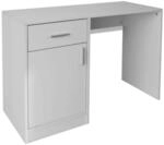 vidaXL Schreibtisch mit Schublade und Schrank Wei&szlig; 100x40x73 cm 243058
