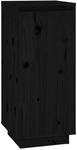 vidaXL Schuhschrank Schwarz 35x35x80 cm Massivholz Kiefer 813539