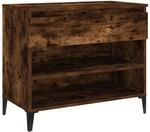vidaXL Schuhregal R&auml;uchereiche 70x36x60 cm Holzwerkstoff 819769