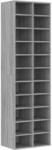 vidaXL Schuhregal Grau Sonoma 54x34x183 cm Holzwerkstoff 815301