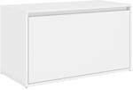 vidaXL Flurbank 80x40x45 cm Wei&szlig; Holzwerkstoff