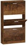 vidaXL Schuhschrank R&auml;uchereiche 59x17x108 cm Holzwerkstoff 342531