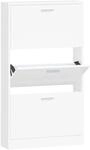 vidaXL Schuhschrank Wei&szlig; 59 x 17 x 108 cm Holzwerkstoff 342526