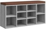 vidaXL Schuhbank Grau Sonoma 103x30x48 cm Holzwerkstoff