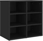 vidaXL Schuhregal Schwarz 52,5x30x50 cm