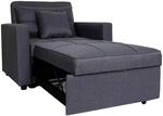 MCW Schlafsessel L90 Dunkelgrau Stoff/Textil