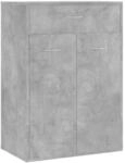 vidaXL Schuhschrank Betongrau 60x35x84 cm Holzwerkstoff 801075