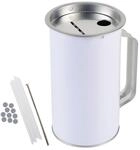 HMF 45000-07 Spendendose mit Griff 15 x 8 cm Lichtgrau