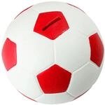HMF 4790-03 Spardose Fu&szlig;ball Lederoptik 15 cm Durchmesser Rot Wei&szlig;