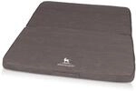 Knuffelwuff Hundematte Roanoke Orthop&auml;disch Faltbar Kunstleder 120 x 100cm Braungrau