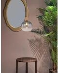 Globo Pendelleuchte Moitas 1-flammig Schwarz matt-Rauchfarben 250 x 1200 mm