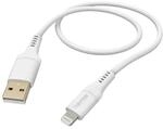 Hama Ladekabel Flexible USB-A Silikon Lightning f&uuml;r iPhone 1,5 m Wei&szlig;