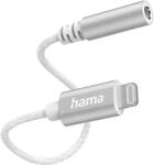 Hama Aux-Adapter Lightning - 3,5-mm-Klinke-Buchse Wei&szlig;