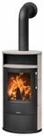 Justus Kaminofen Justus Island 7 2.0 stahl schw Keramik Freddo 7 kW