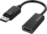 Hama Video-Adapter DisplayPort-Stecker/HDMI-Buchse Ultra-HD 4K Schwarz
