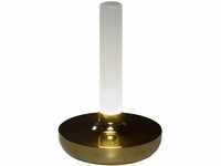 Konstsmide LED-Akku-Vase Biarritz Gold ø 13,5 cm x 20,5 cm